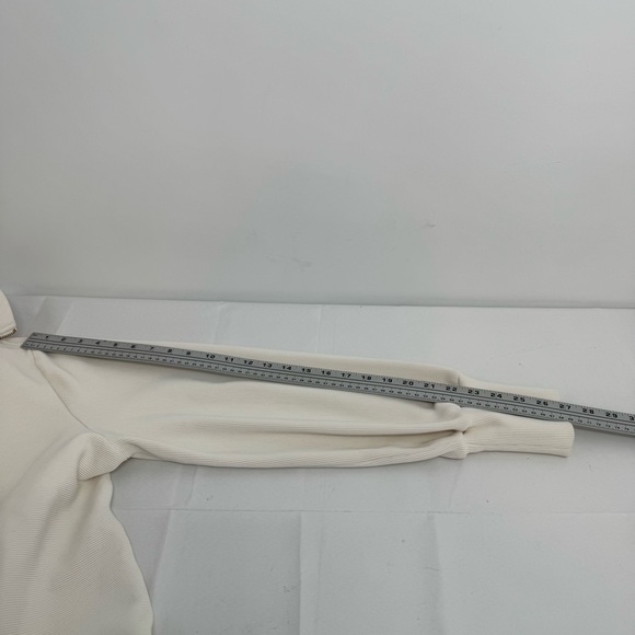 Varley  Vine Women's Size L Ivory Cream Half Zip Pullover Sweatshirt Quarter Zip - Picture 7 of 13